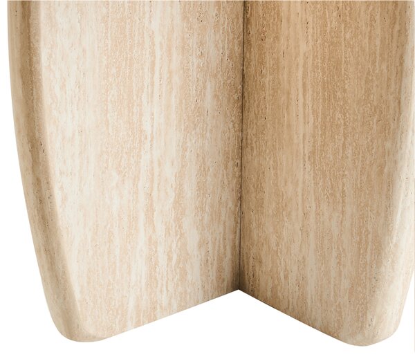 Jedálenský stôl svetlohnedý MDF 180 x 90 cm obdĺžnikový široký podstavec minimalistický štýl kuchyňa jedáleň