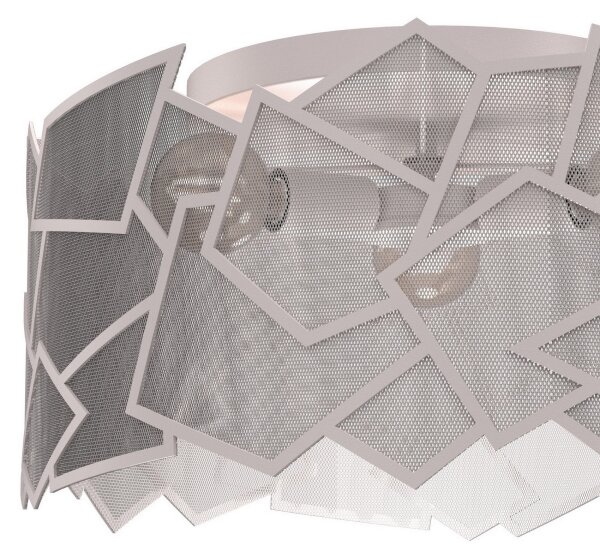 Stropné svietidlo CAMO 3xE27/15W/230V pr. 49,5 cm béžové