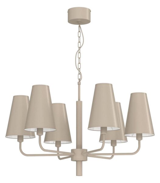 Luster na reťazi TORTOLA 6xE14/15W/230V béžový