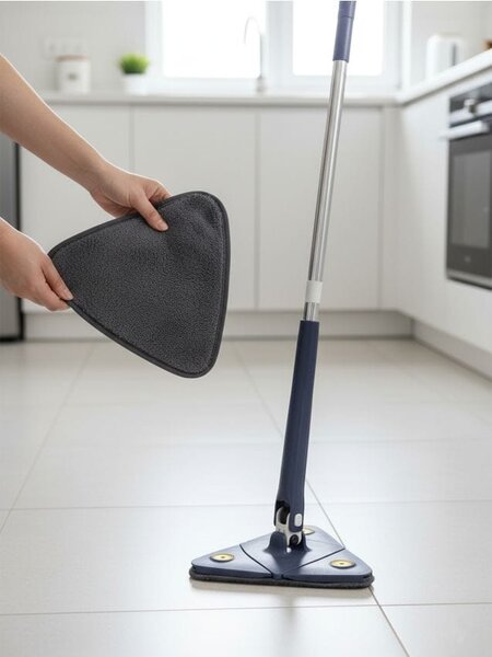 Sinsay - Sada trojuholníkových náhradných mop hlavíc 3 pack - tmavosivá