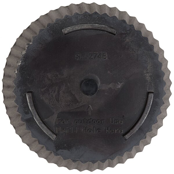 Kvetináč sivobéžová kamenná zmes ⌀ 44 cm okrúhly tvar odolnosť voči vplyvom počasia moderný štýl interiér exteriér