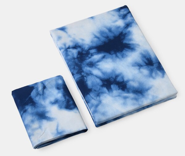 Sinsay - Posteľná bielizeň s efektom tie-dye - modrá