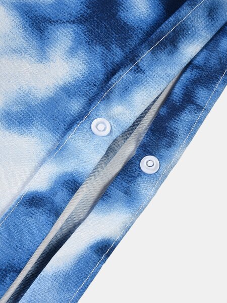 Sinsay - Posteľná bielizeň s efektom tie-dye - modrá