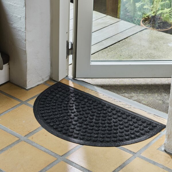 Rohožka Half Round Black