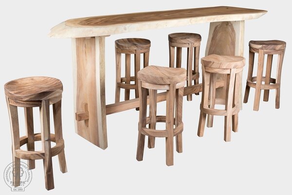 FaKOPA s. r. o. TRUNK BAR - drevený bar zo suaru 227 x 60 cm