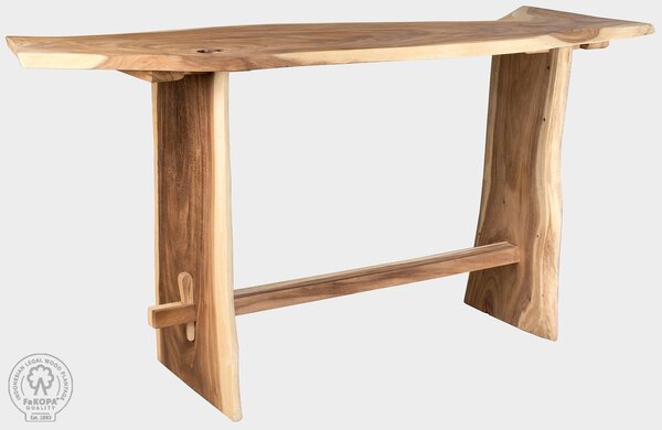 FaKOPA s. r. o. TRUNK BAR - drevený bar zo suaru 227 x 60 cm