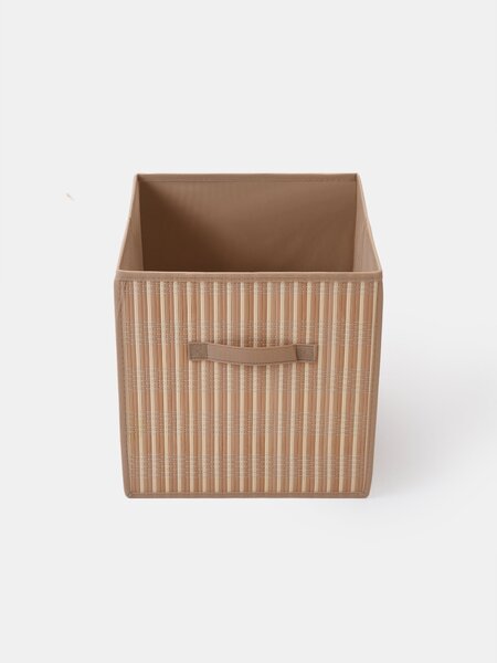 Sinsay - Úložný box s bambusovým predkom - béžová