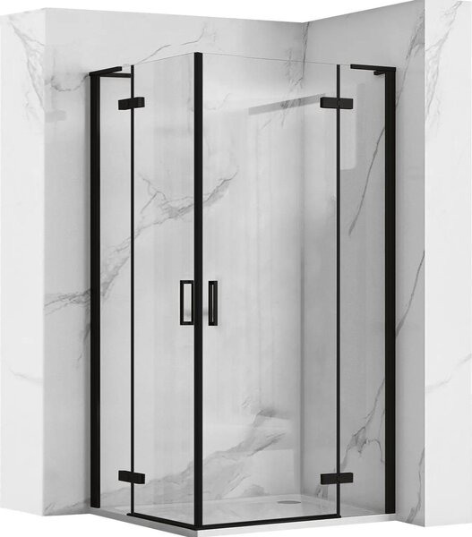 Sprchový Kút REA Hugo Double 90X90 Black 90X90X200,5Cm