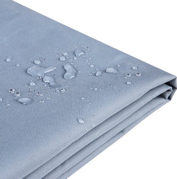 Ochranná plachta na záhradný nábytok sivá PVC polyester 145 x 110 x 80 cm kryt proti dažďu