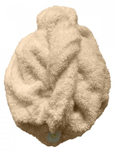 Rýchloschnúci froté Turban na vlasy béžový TiaHome
