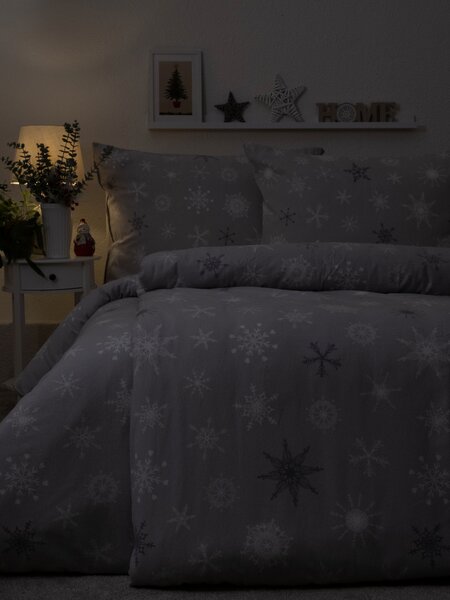 Flanelové obliečky - Frozen sivé