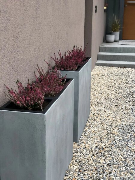 Kvetináč ELEMENTO, sklolaminát, šírka 88 cm, betón design