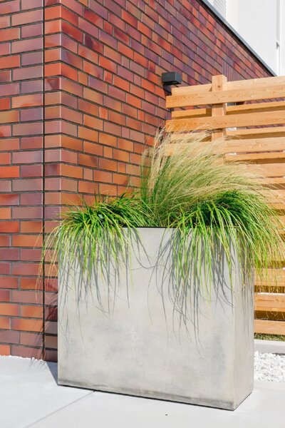 Kvetináč ELEMENTO, sklolaminát, šírka 88 cm, betón design
