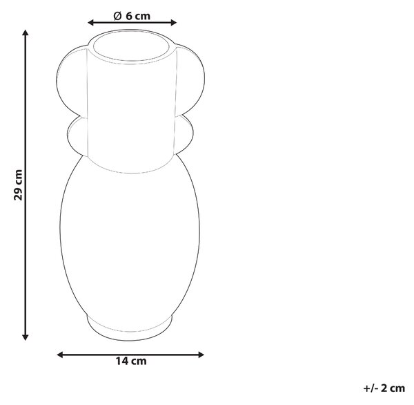 Váza na kvety čierna porcelánová 29 cm dekorácia do interiéru moderný dizajn