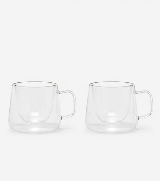 Sinsay - Sklenené šálky s dvojitým dnom 2 pack - clear