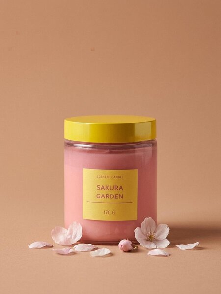 Sinsay - Vonná sviečka Sakura Garden - pastelová ružová