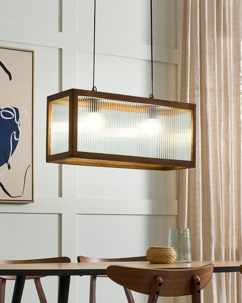 Závesná lampa svetlé drevo prírodné mangové stropné svietidlo boho industriálny štýl ručne vyrobené bytové doplnky
