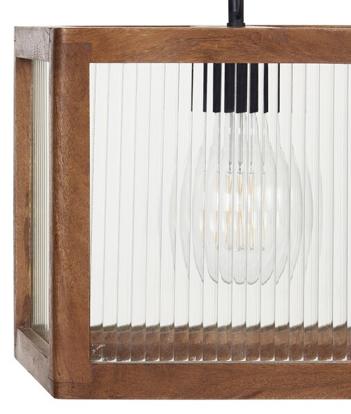 Závesná lampa svetlé drevo prírodné mangové stropné svietidlo boho industriálny štýl ručne vyrobené bytové doplnky