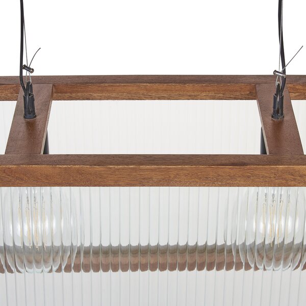 Závesná lampa svetlé drevo prírodné mangové stropné svietidlo boho industriálny štýl ručne vyrobené bytové doplnky