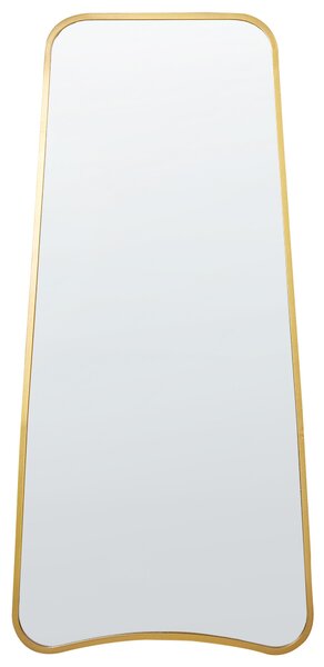 Nástenné zrkadlo zlaté železo sklo 58 x 122 cm nepravidelný tvar závesné dekorácie moderný minimalistický štýl obývačka spálňa predsieň