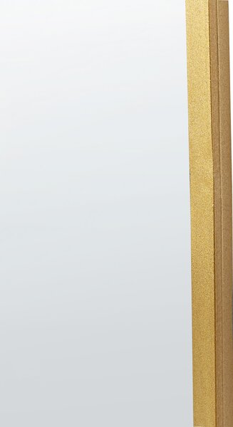 Nástenné zrkadlo zlaté železo sklo 58 x 122 cm nepravidelný tvar závesné dekorácie moderný minimalistický štýl obývačka spálňa predsieň