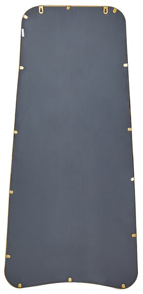Nástenné zrkadlo zlaté železo sklo 58 x 122 cm nepravidelný tvar závesné dekorácie moderný minimalistický štýl obývačka spálňa predsieň