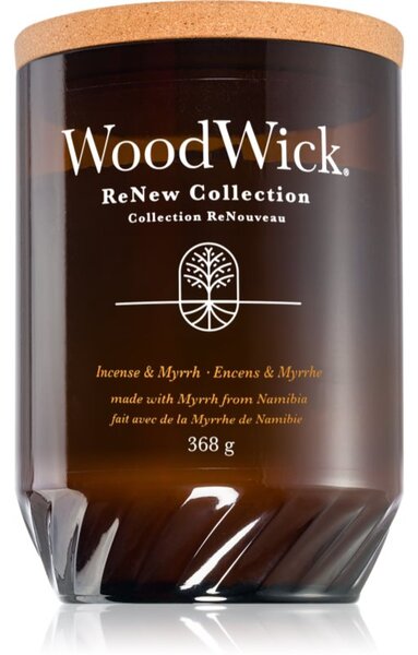 Woodwick Renew Incense & Myrrh vonná sviečka 368 g