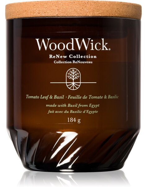 Woodwick Tomato Leaf & Basil vonná sviečka 184 g