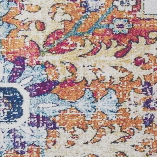 Koberec viacfarebný polyester 70 x 200 cm s orientálnym vzorom behúň moderná kuchyňa chodba