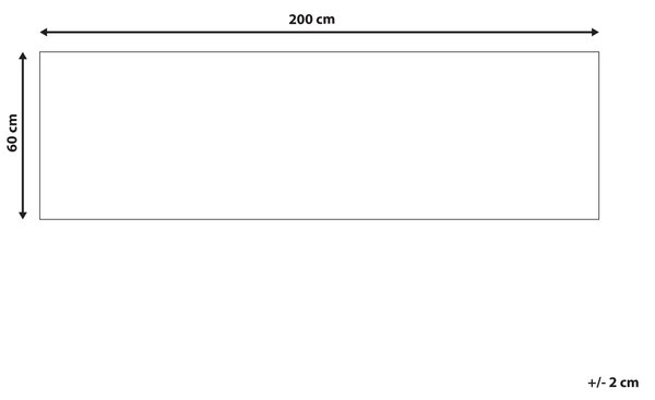 Koberec modrá oranžová polyester 60 x 200 cm geometrický orientálny vzor protišmykový behúň moderný štýl kuchyňa chodba