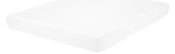 Penový matrac biely polyester 140 x 200 cm snímateľný poťah stredne tvrdý spálňa