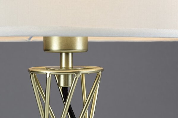 RABALUX 74081 Nivra stolná lampa V500mm1xE27 zlatá, biela