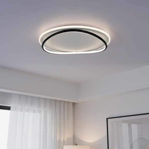 Stropné LED svietidlo Halo, 2x LED 38w, 4000k, b