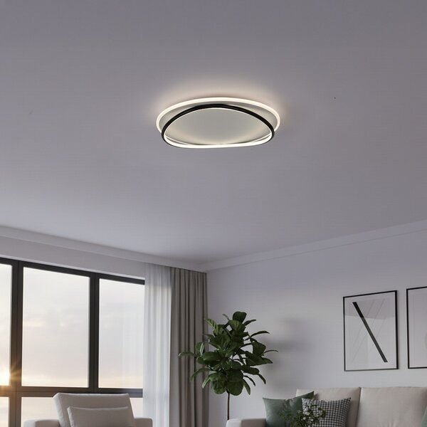 Stropné LED svietidlo Halo, 2x LED 38w, 4000k, b