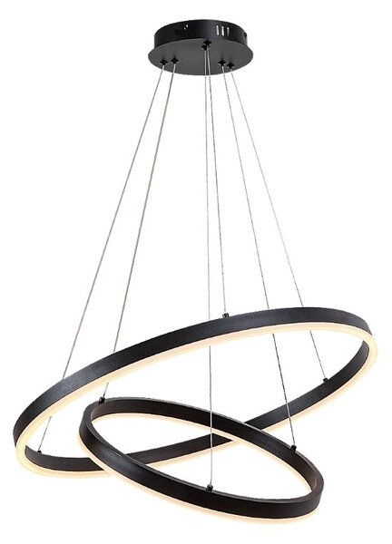 RABALUX 72305 Isaure závesné svietidlo D600mm LED 80W/8000/5600lm 3000-6500K čierna, biela, stmievateľné, diaľkový ovládač