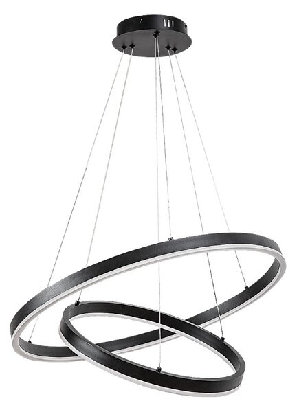 RABALUX 72305 Isaure závesné svietidlo D600mm LED 80W/8000/5600lm 3000-6500K čierna, biela, stmievateľné, diaľkový ovládač