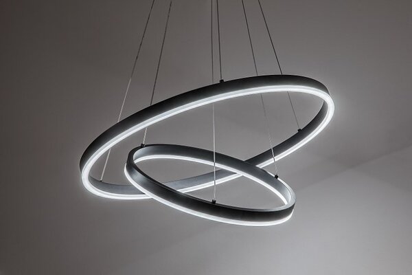 RABALUX 72305 Isaure závesné svietidlo D600mm LED 80W/8000/5600lm 3000-6500K čierna, biela, stmievateľné, diaľkový ovládač