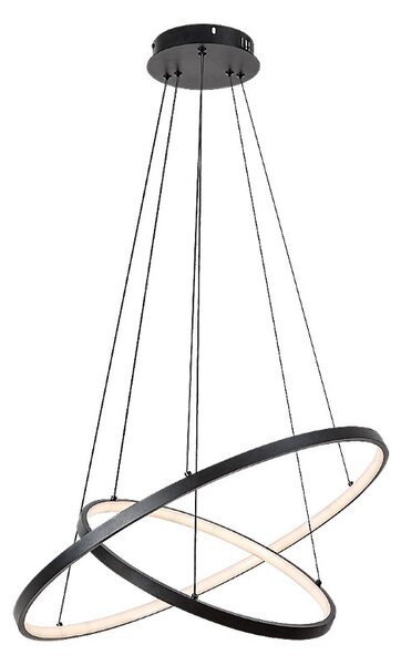 RABALUX 72345 Beliza závesné svietidlo D600mm LED 75W/7500/6100lm 3000-6500K čierna, biela, stmievateľné, diaľkový ovládač