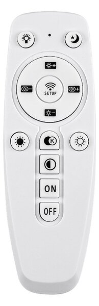 RABALUX 72305 Isaure závesné svietidlo D600mm LED 80W/8000/5600lm 3000-6500K čierna, biela, stmievateľné, diaľkový ovládač