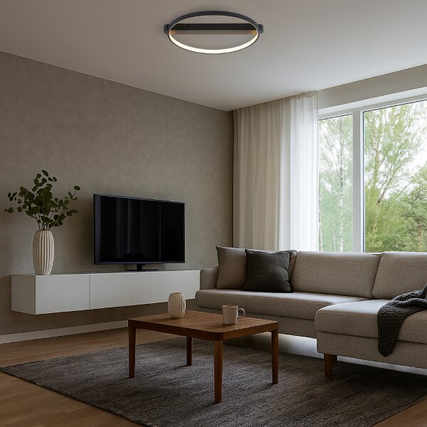 RABALUX 71344 Beliza stropné svietidlo LED 45W/4500/3200lm 3000K čierna, biela