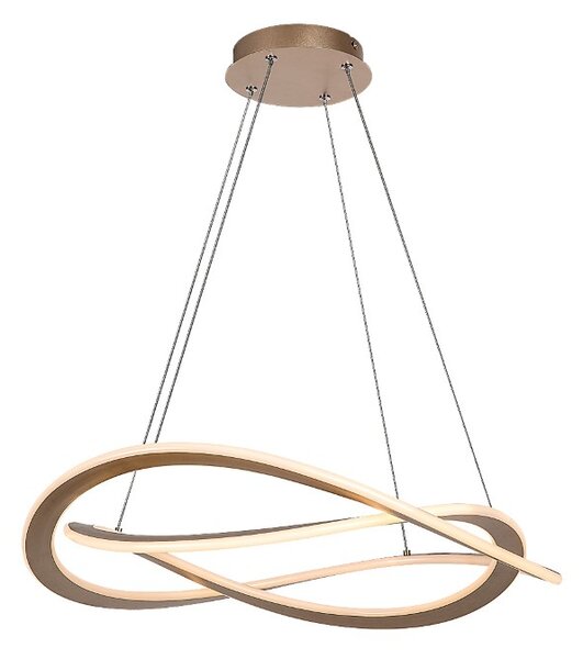RABALUX 72282 Kallira závesné svietidlo D620mm LED 72W/12160/3800lm 3000K zlatá, biela