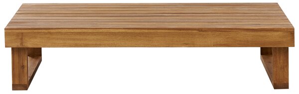 Záhradný konferenčný stolík svetlé certifikované akáciové drevo 110 x 60 cm moderný dizajn