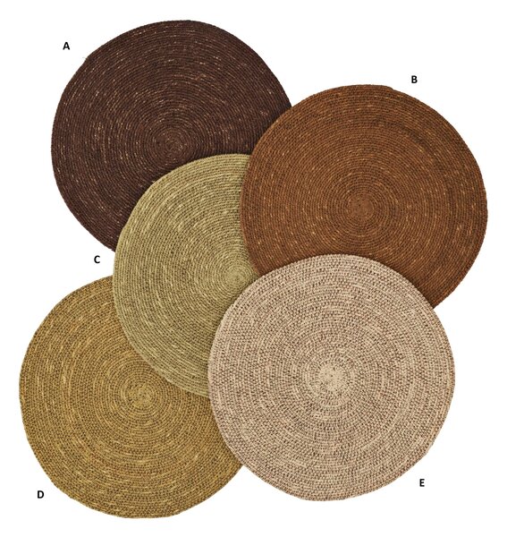 Okrúhle prestieranie Seagrass – set 2 ks A