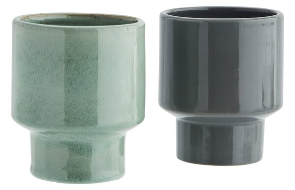 Keramický hrnček Green/Grey 250 ml B - sivý