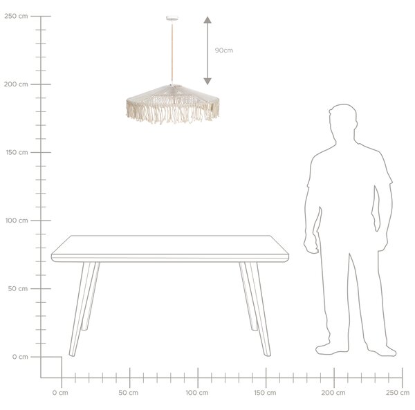 Závesná lampa svetlobéžová z papierových šnúrok ručne pletená svietidlo v bohémskom štýle
