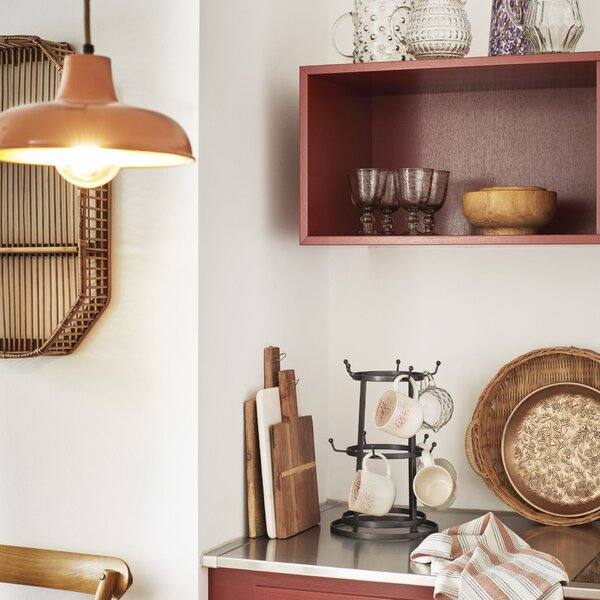 Smaltovaná stropná lampa Orange
