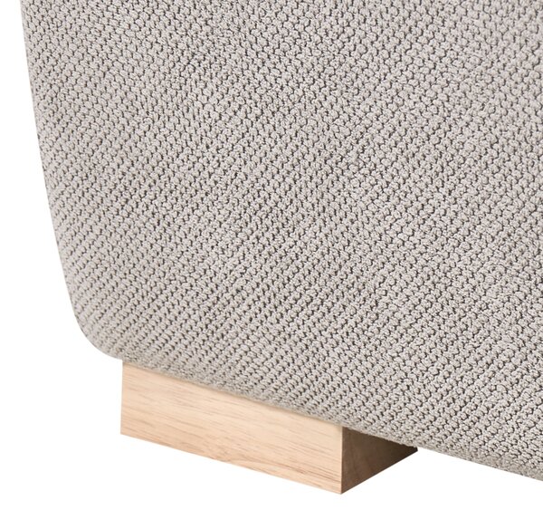Leňoška sivá tkanina látkové čalúnenie modulárna s vankúšom moderný minimalistický štýl obývačka