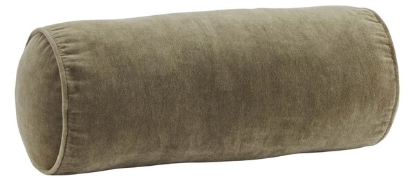 Zamatový vankúš valec Dusty Green