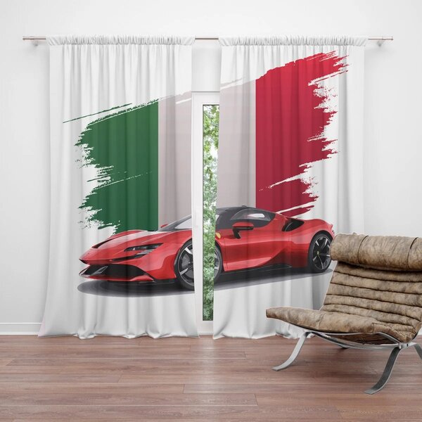 Sablio Záves Ferrari Talianska vlajka: 2ks 140x250cm