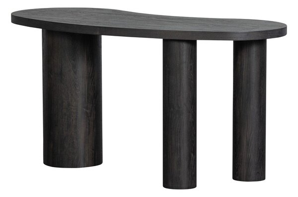 Tmavohnedý konzolový stolík v dekore borovice 70x150 cm Maan – WOOOD